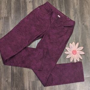 Sonoma maroon designed woman's pants 4